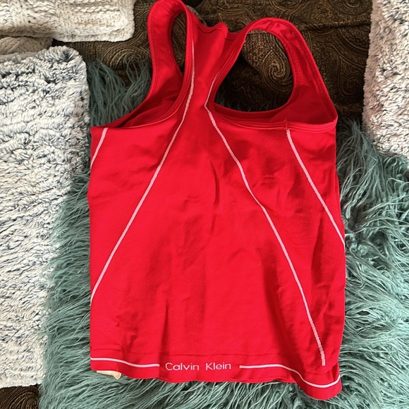 Calvin Clein sports Tank Bra Top red - Picture 2 of 5